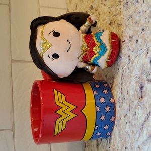 Wonder Woman Mug and Stuffed Figure